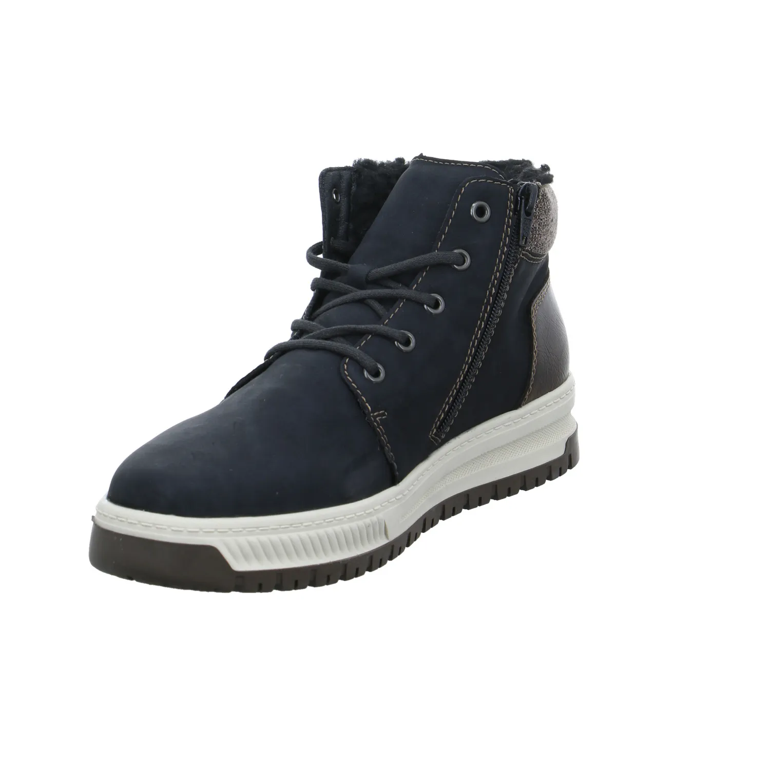 RIEKER Winter-Boots Schwarz Lederimitat