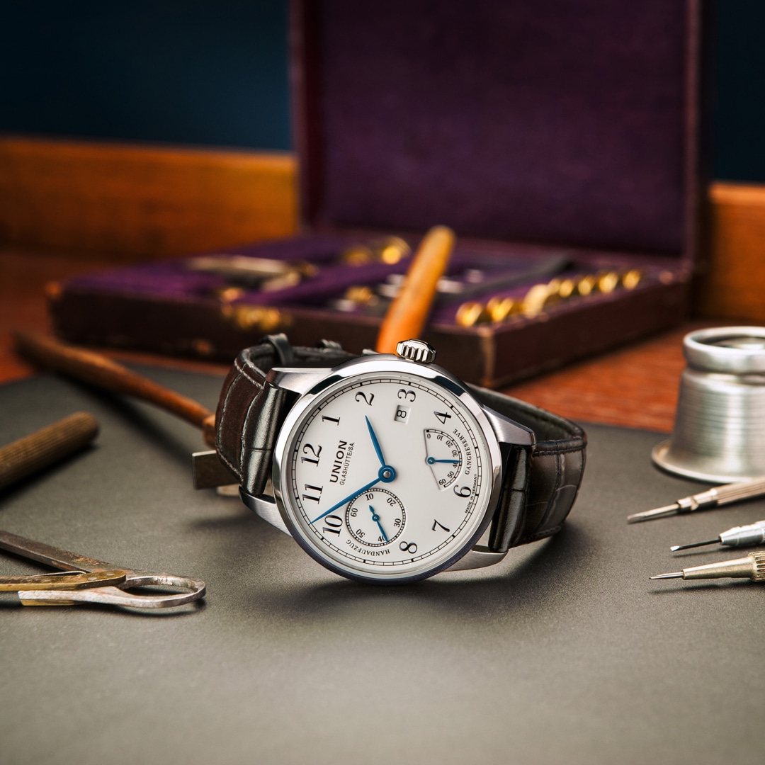 Union Glashütte 1893 Johannes Dürrstein Edition Gangreserve Handaufzug Edelstahl