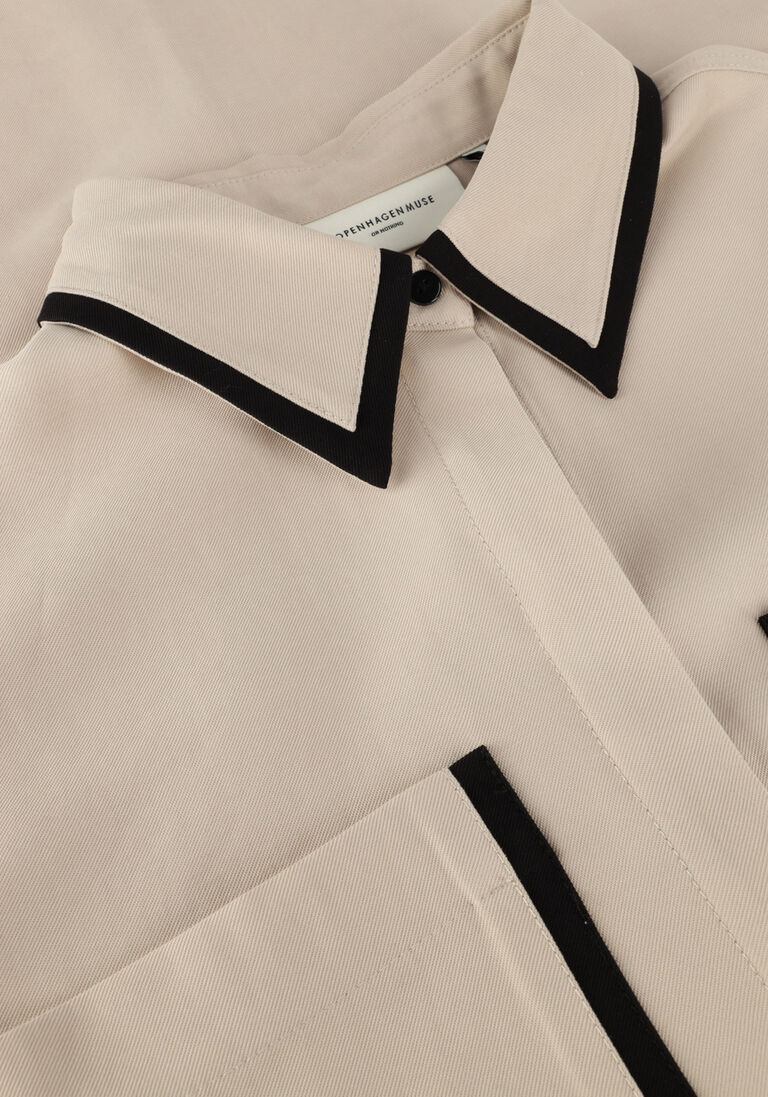 beige copenhagen muse midi jurk si shirt dress