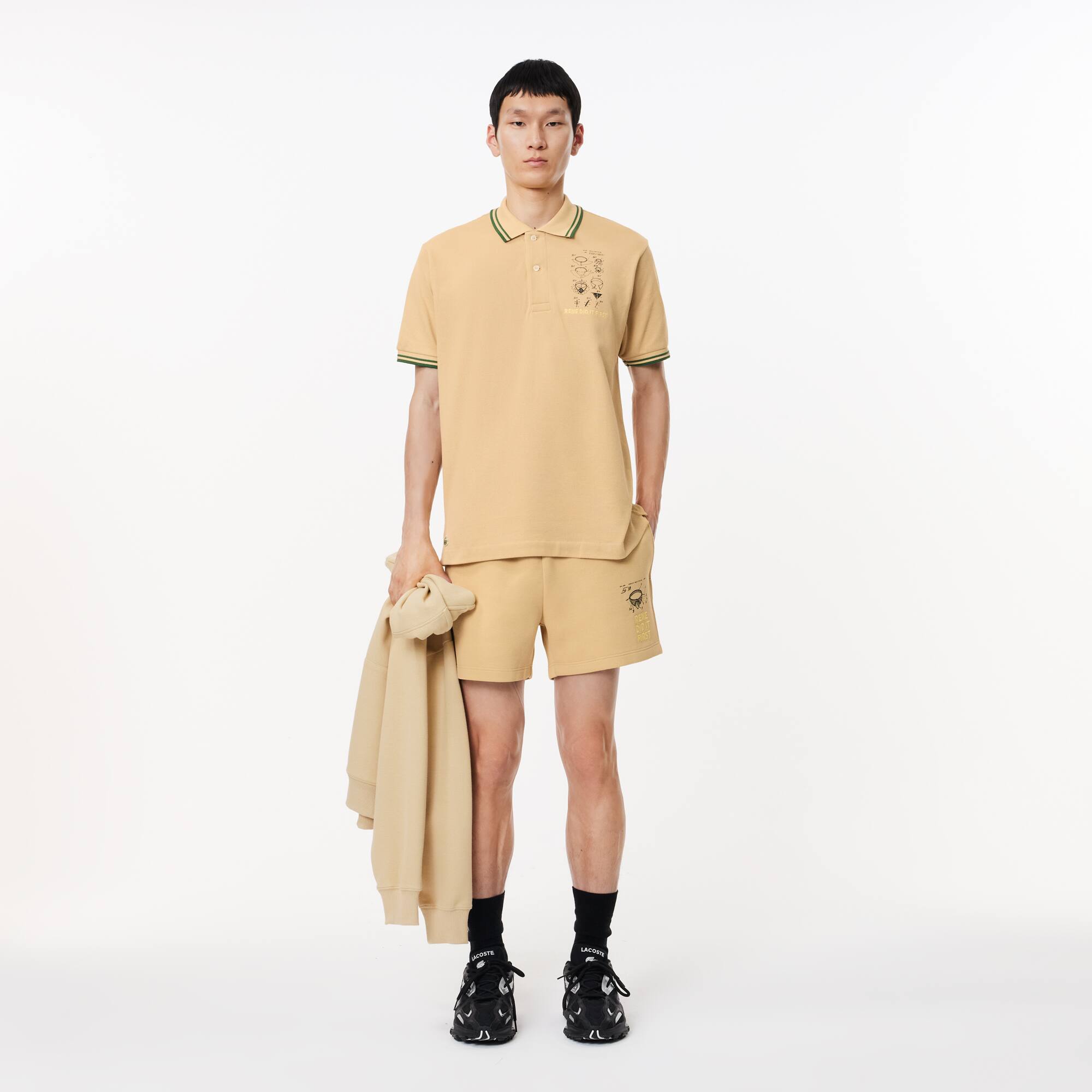 Original L.12.12 Baumwoll-Poloshirt mit Stickerei Kurze Ärmel - Beige - Lacoste - Herren
