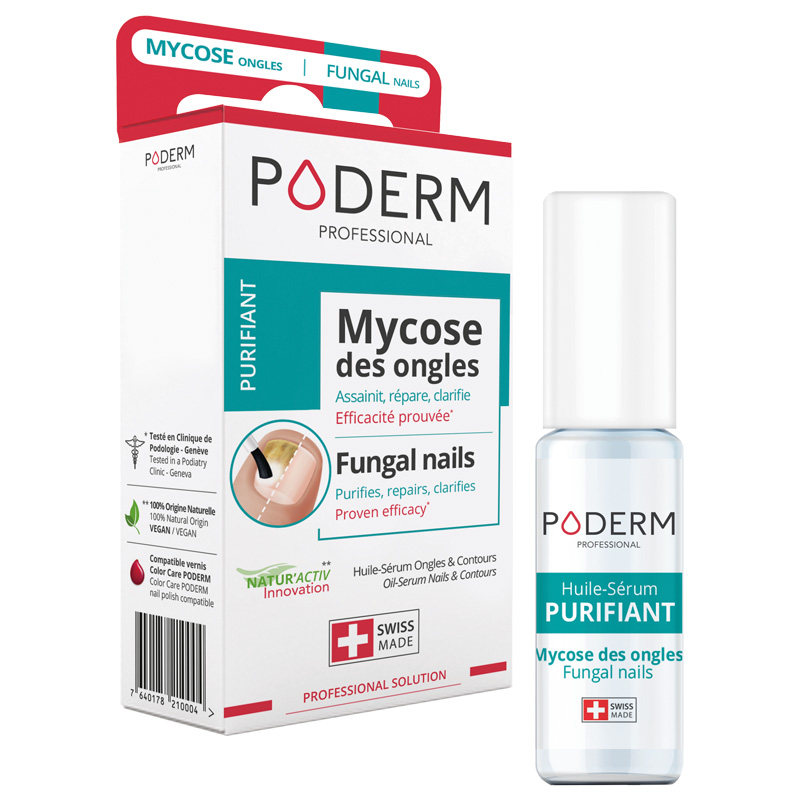 PODERM Huile Sérum Ongles Purifiante Fl 8 ml