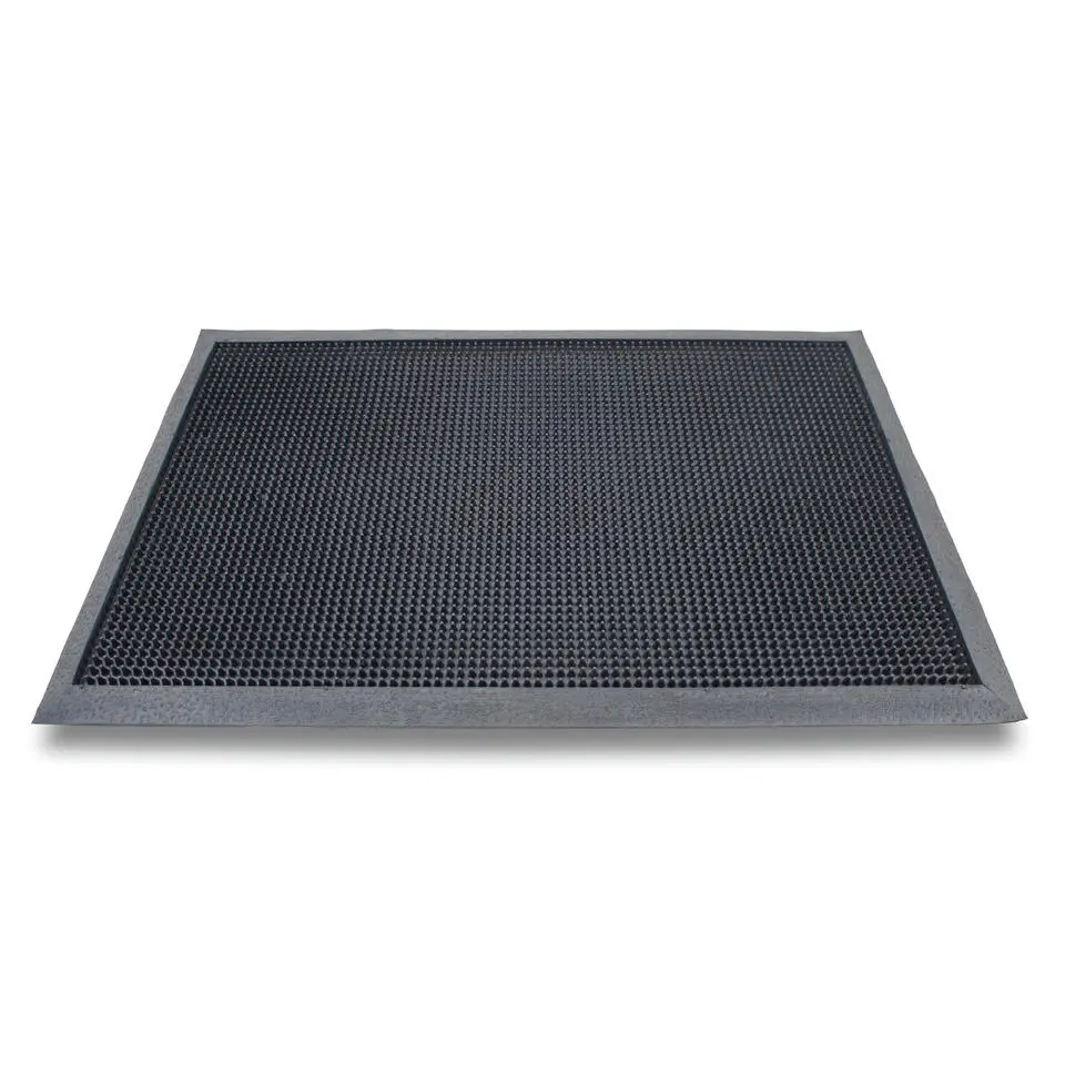 Sorx Deurmat - antislip - zwart - rubber - 70 x 45 cm