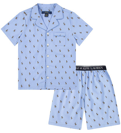 Polo Ralph Lauren Schlafanzug - Elite Blue m. Logos