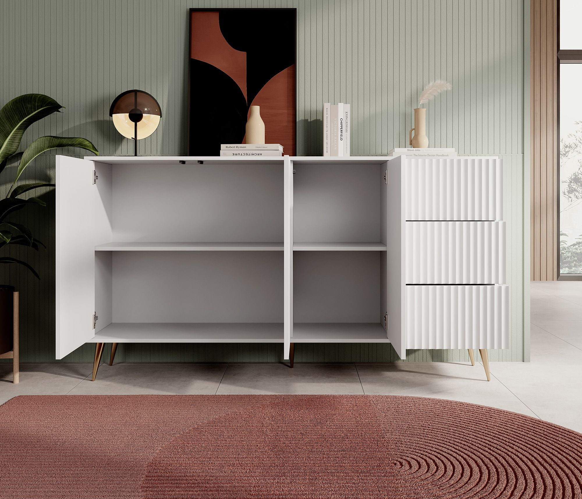 Winq - Dressoir - Wit - 179x40x98 cm