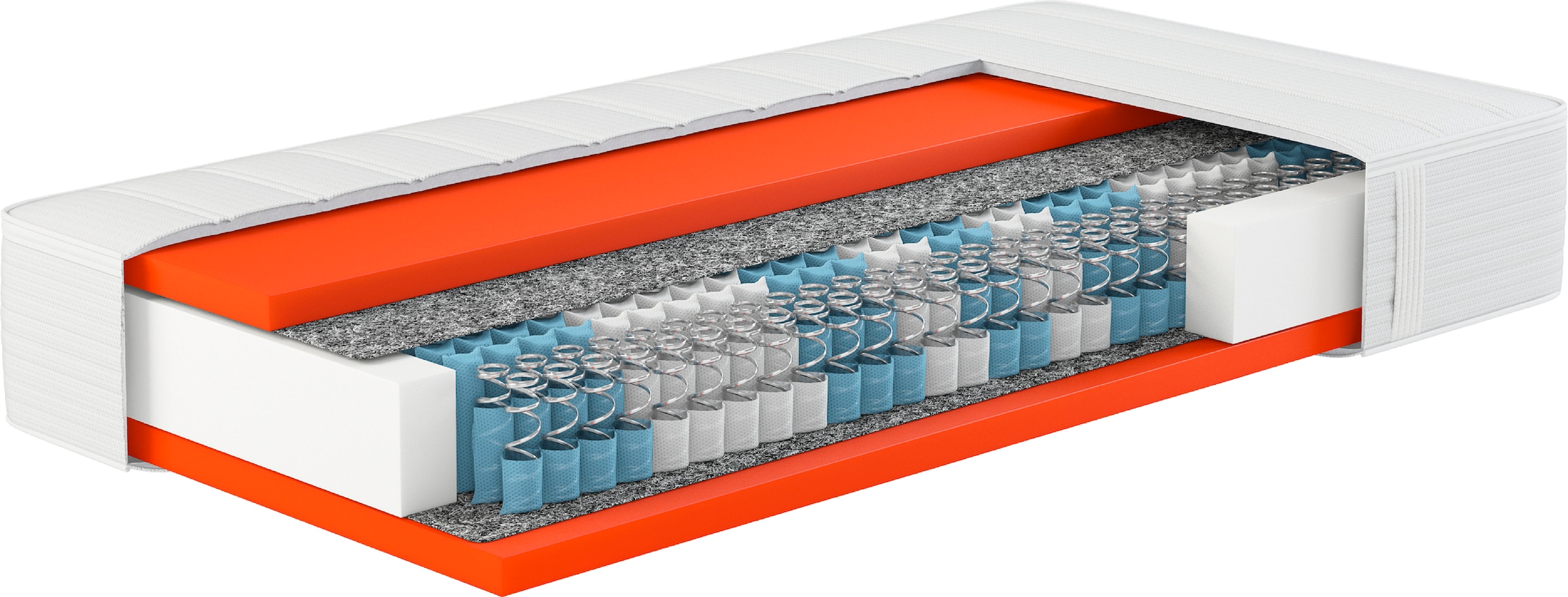 Hn8 Schlafsysteme Boxspringmatratze »Dynamic TFK, innovativer Lumatex-Hybridschaum« 25 cm hoch Raumgewicht: 40 kg/m³ 500 Federn 1 Stk. tlg. in 90x200 cm, 140x200 cm und vielen weiteren Grössen erhältlich