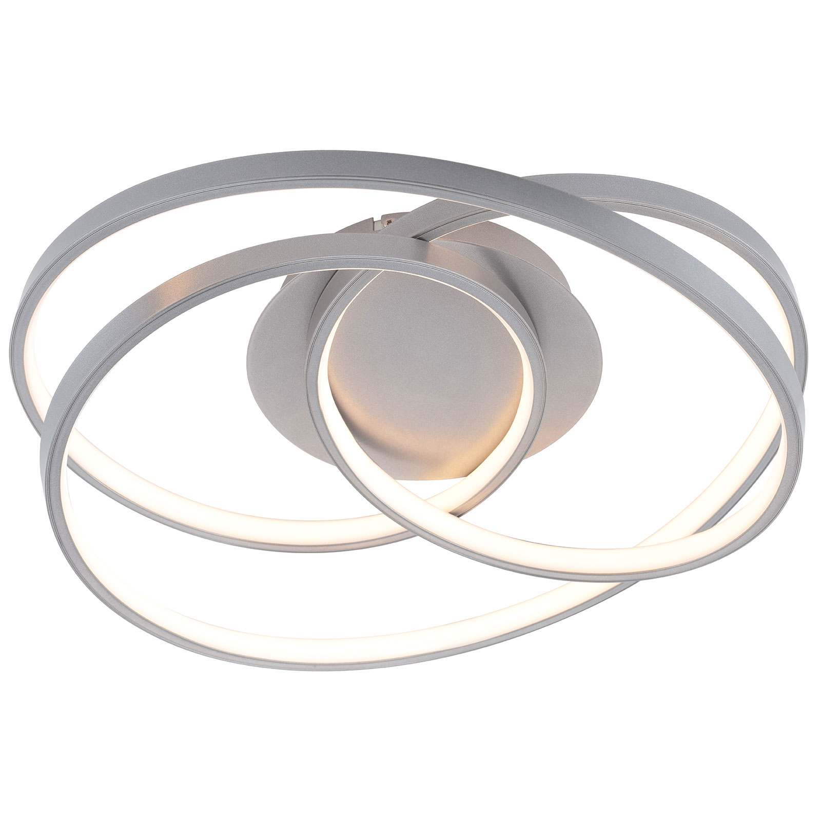 LAMPURA LED-Deckenleuchte - grau - Ø 39,5 cm