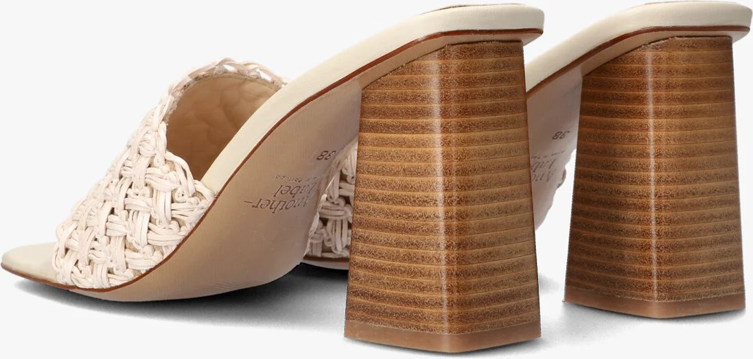 ANOTHER LABEL beige another label muiltjes zuri sandals