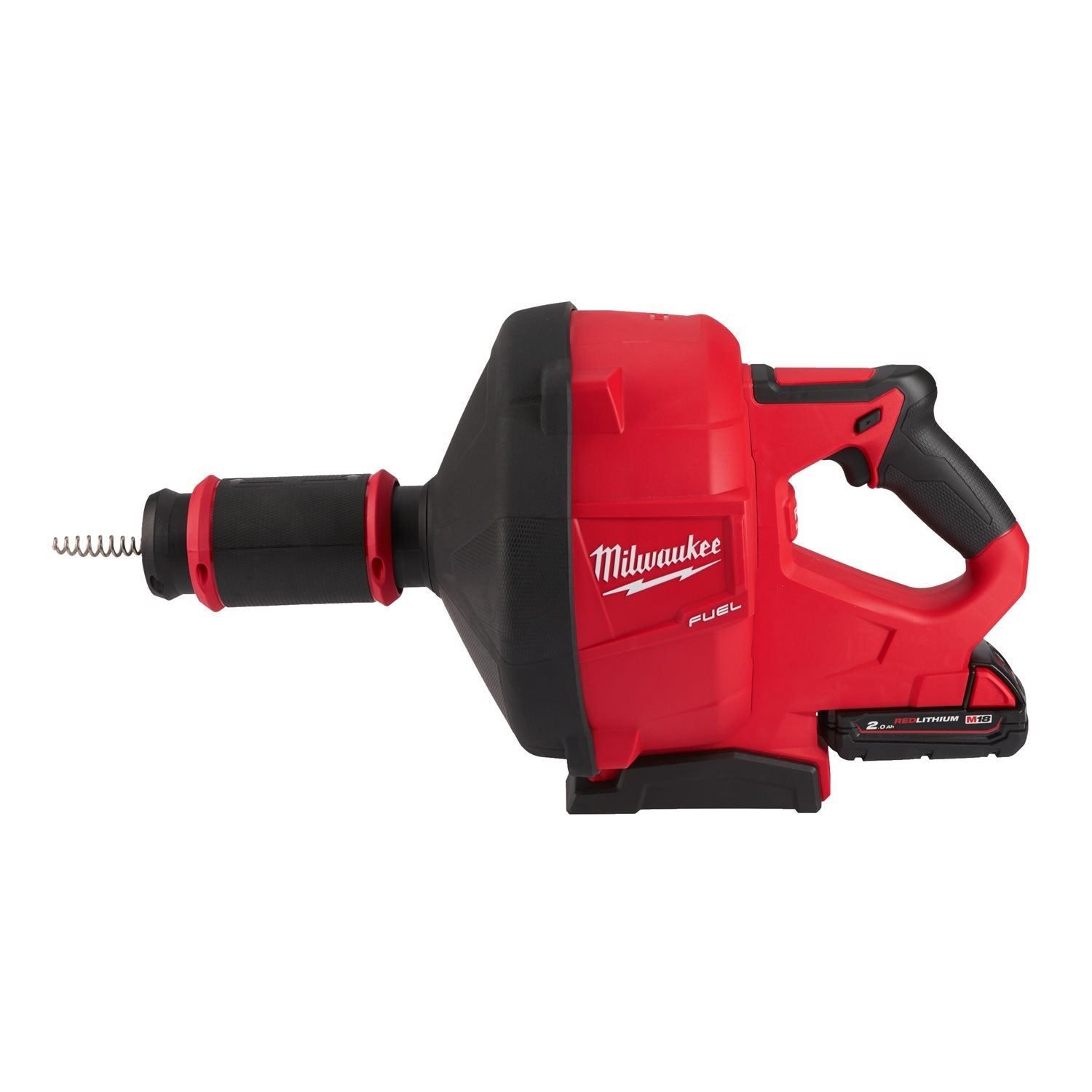 Milwaukee M18 FUEL™ FDCPF10-201C Accu Ontstoppingsmachine - stroomtoevoer 10mm 18V 2.0Ah - 4933459685