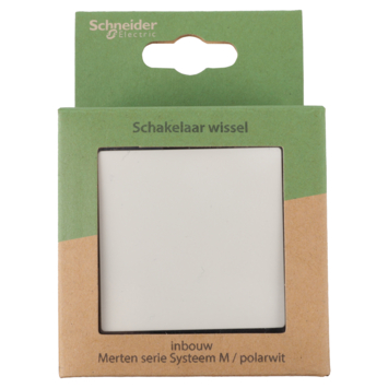 Schneider Merten System-M Wisselschakelaar Polarwit