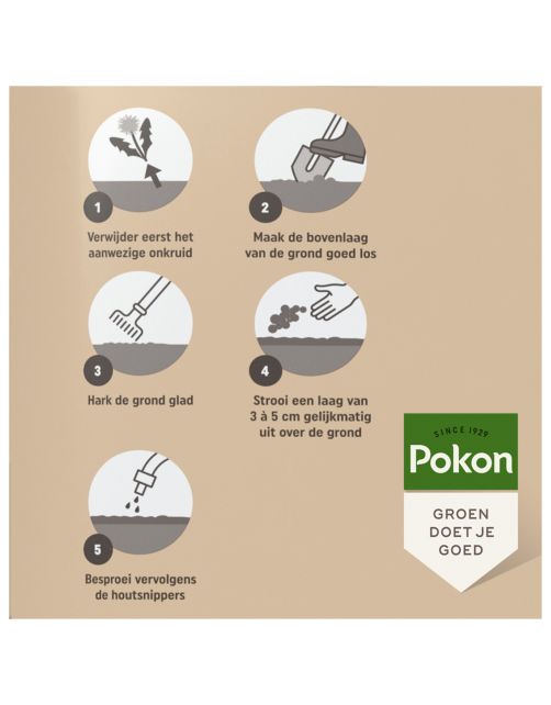 Pokon Houtsnippers - Bodembedekking - 45 l Bruin