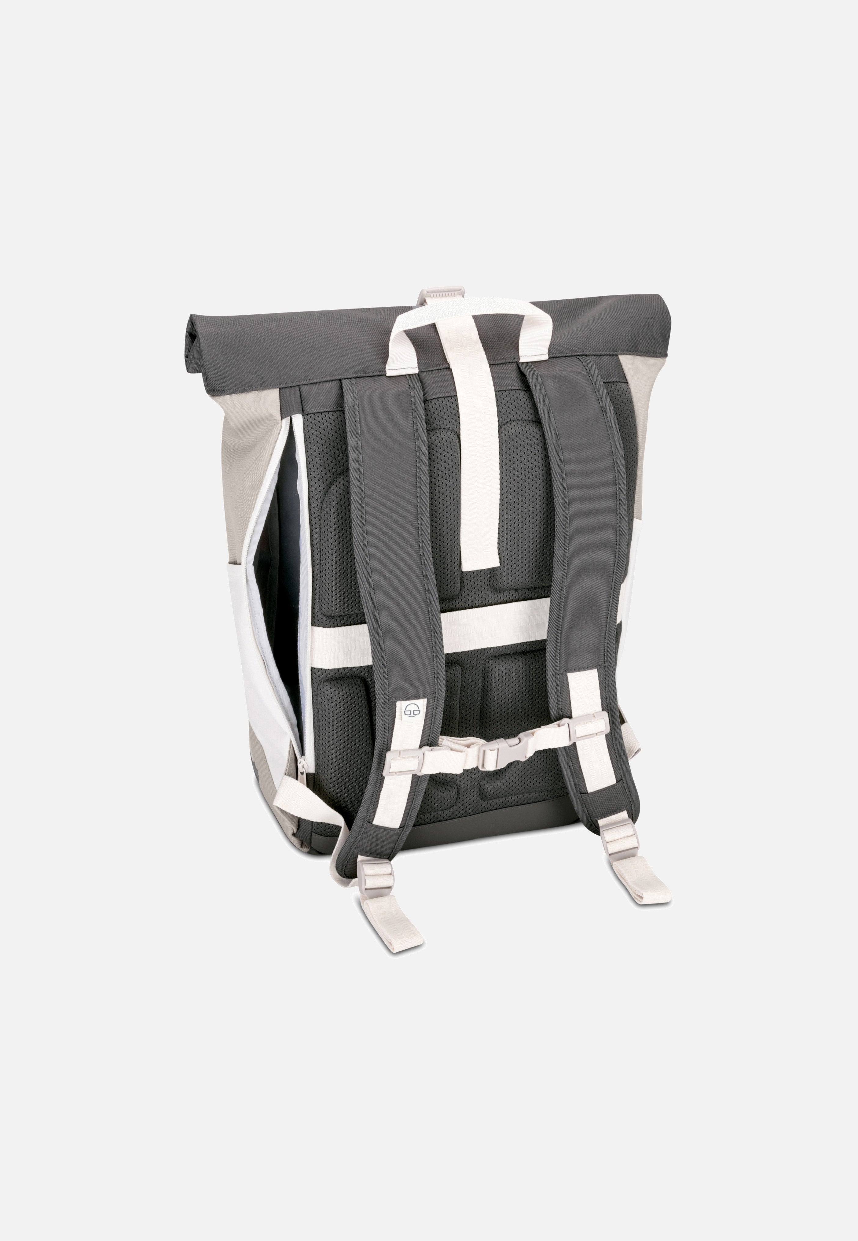 Allen Medium Sand-Grau - Rolltop Rucksack