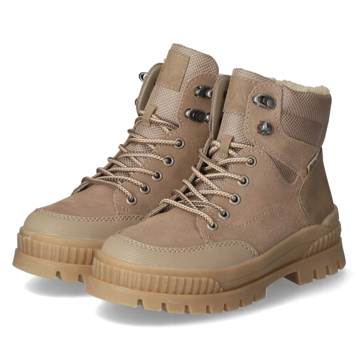 RiekerSchnürstiefeletten - BEIGE