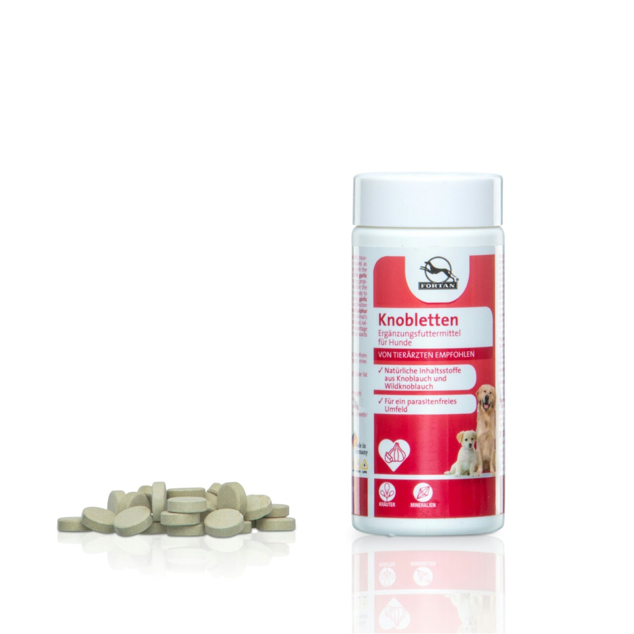 Fortan Knobletten Tabletten mit Knoblauch und Bärlauch 100 g