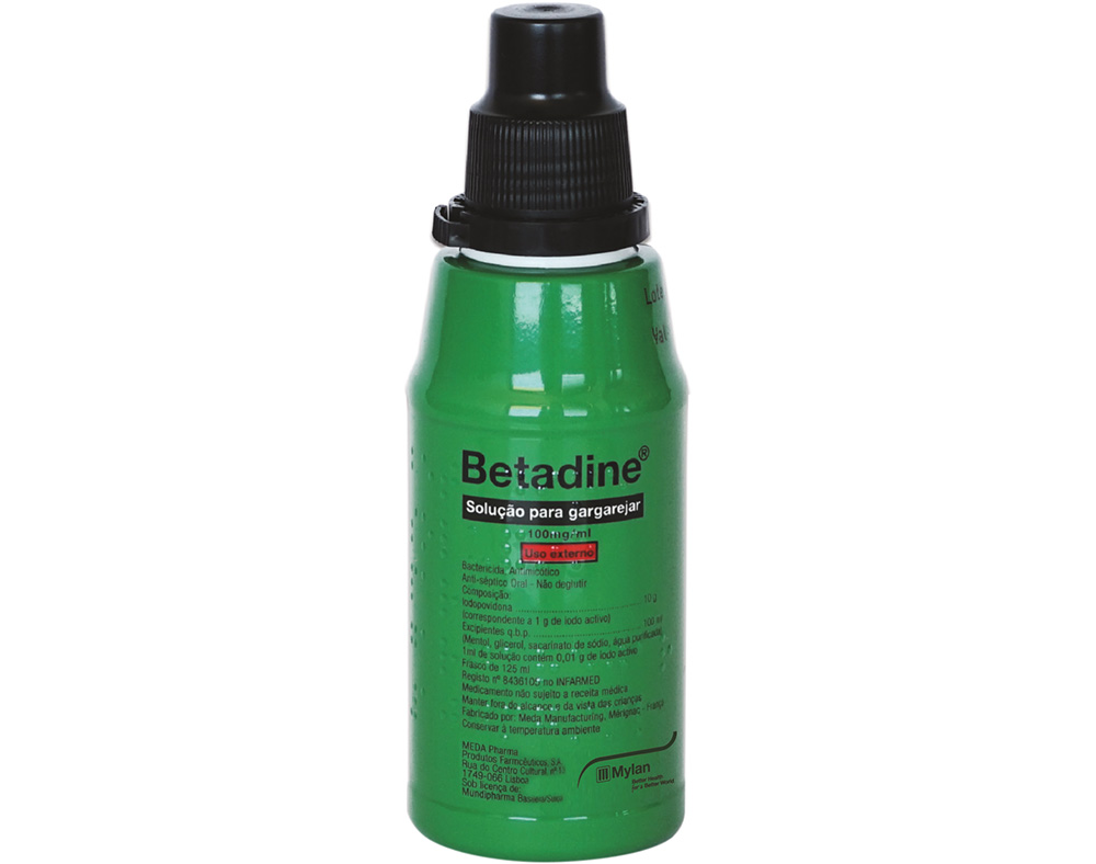 SOLUÇÃO BETADINE GARGAREJAR 100MG/ML 125ML