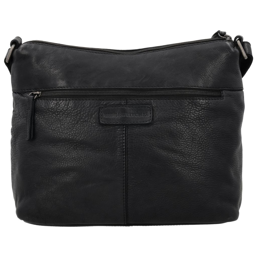 Hide & Stitches Paint Rock Crossbody Tas Zwart
