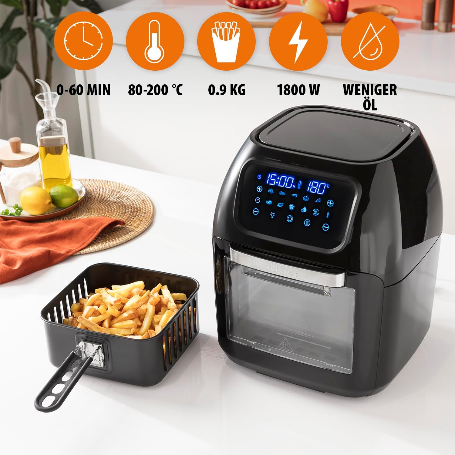 Tristar FR-6964 Horno Freidora sin Aceite 1800W