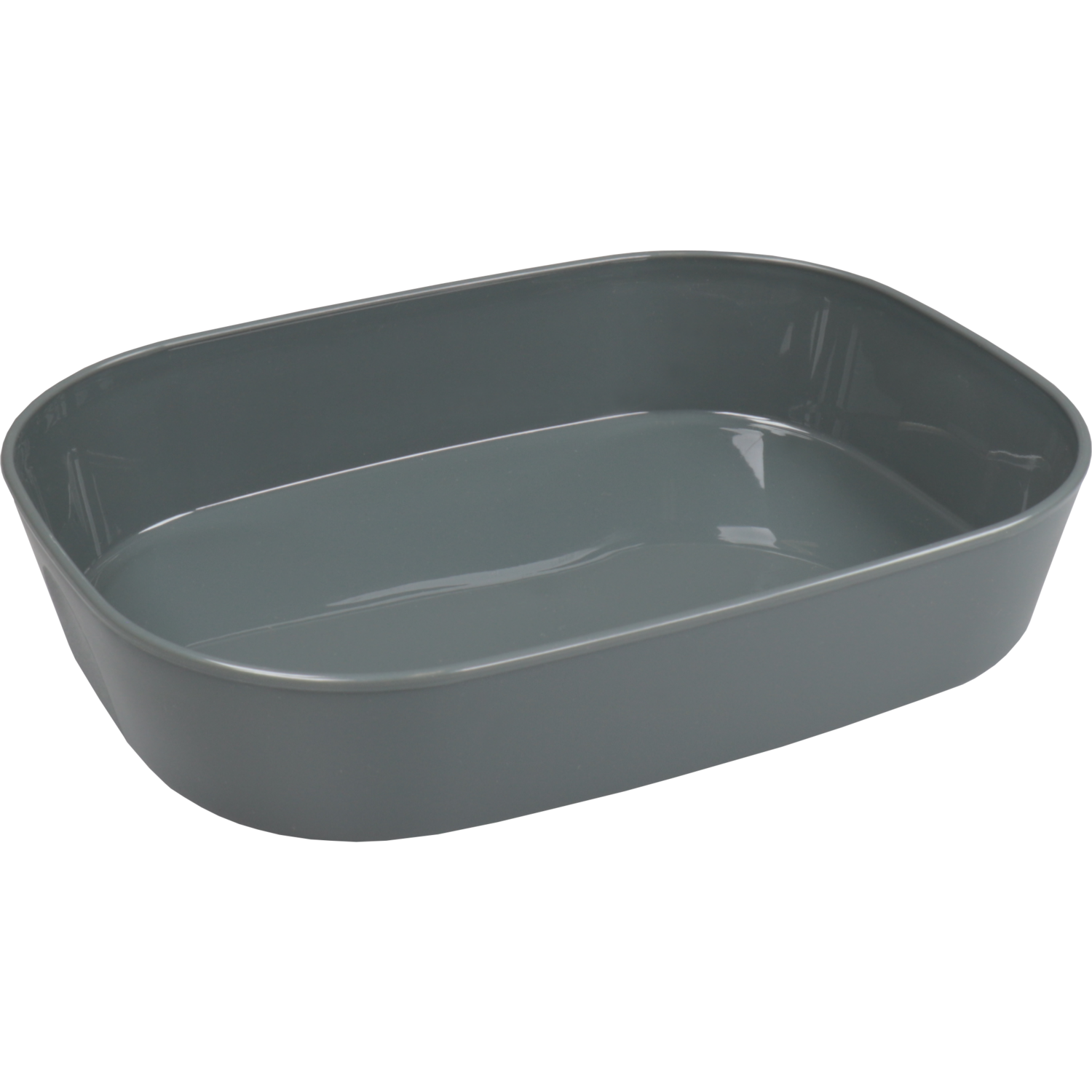Circ Schaal, menuschaal, reusable, 1-vaks, pP, rechthoekig, 1100ml, 236x181x47mm, grijs