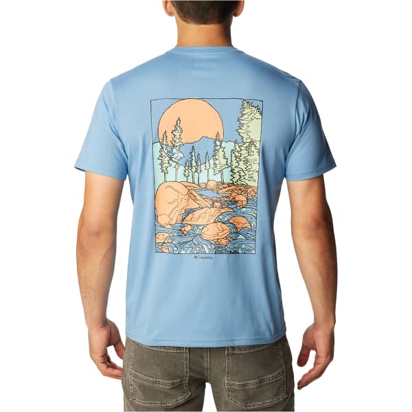 T-shirt COLUMBIA RAPID RIDGE BACK GRAPHIC TEE II SKYLER/ROCKY ROAD