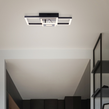 Brilliant plafondlamp Bray 22W 2900 lm zwart