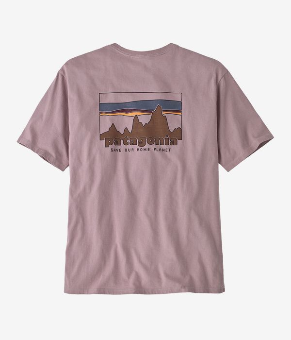 Patagonia 73 Skyline Organic T-Shirt (stormy mauve)