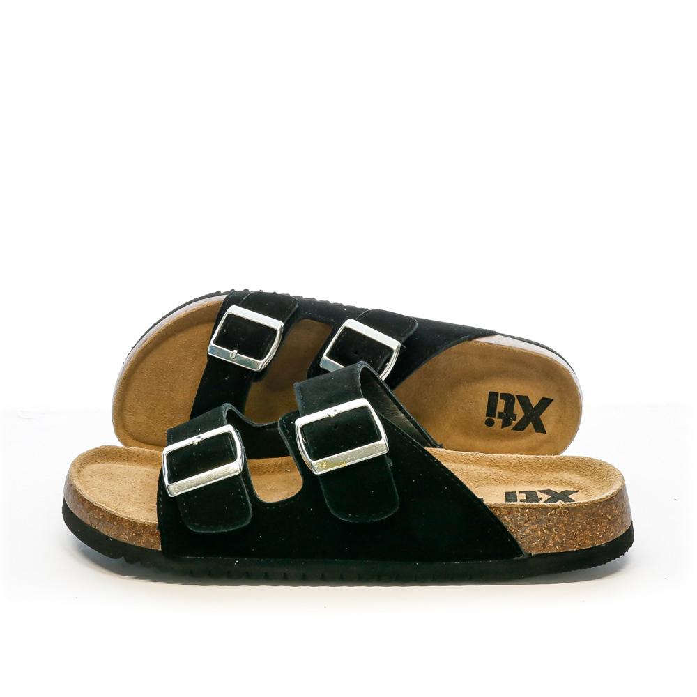 Xti Sandales Noires Homme Xti Cuir 142553