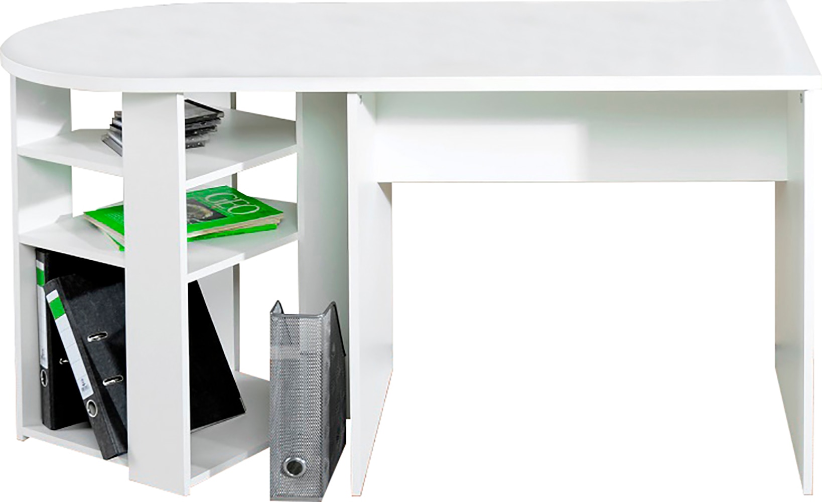 VOGL Möbelfabrik Schreibtisch frei im Raum aufstellbar, Breite 135 cm, Made in Germany