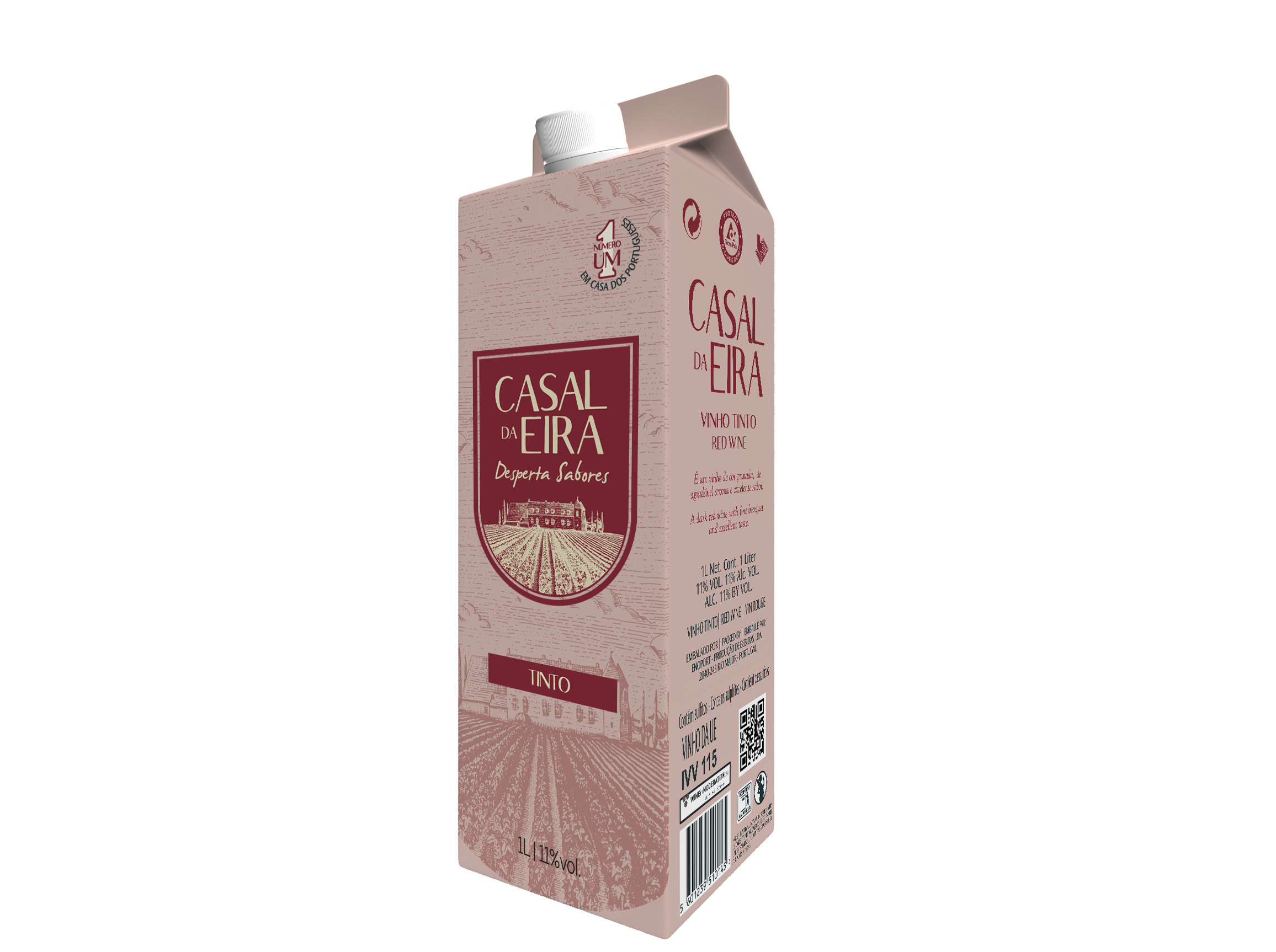 VINHO TINTO CASAL DA EIRA PACOTE 1L