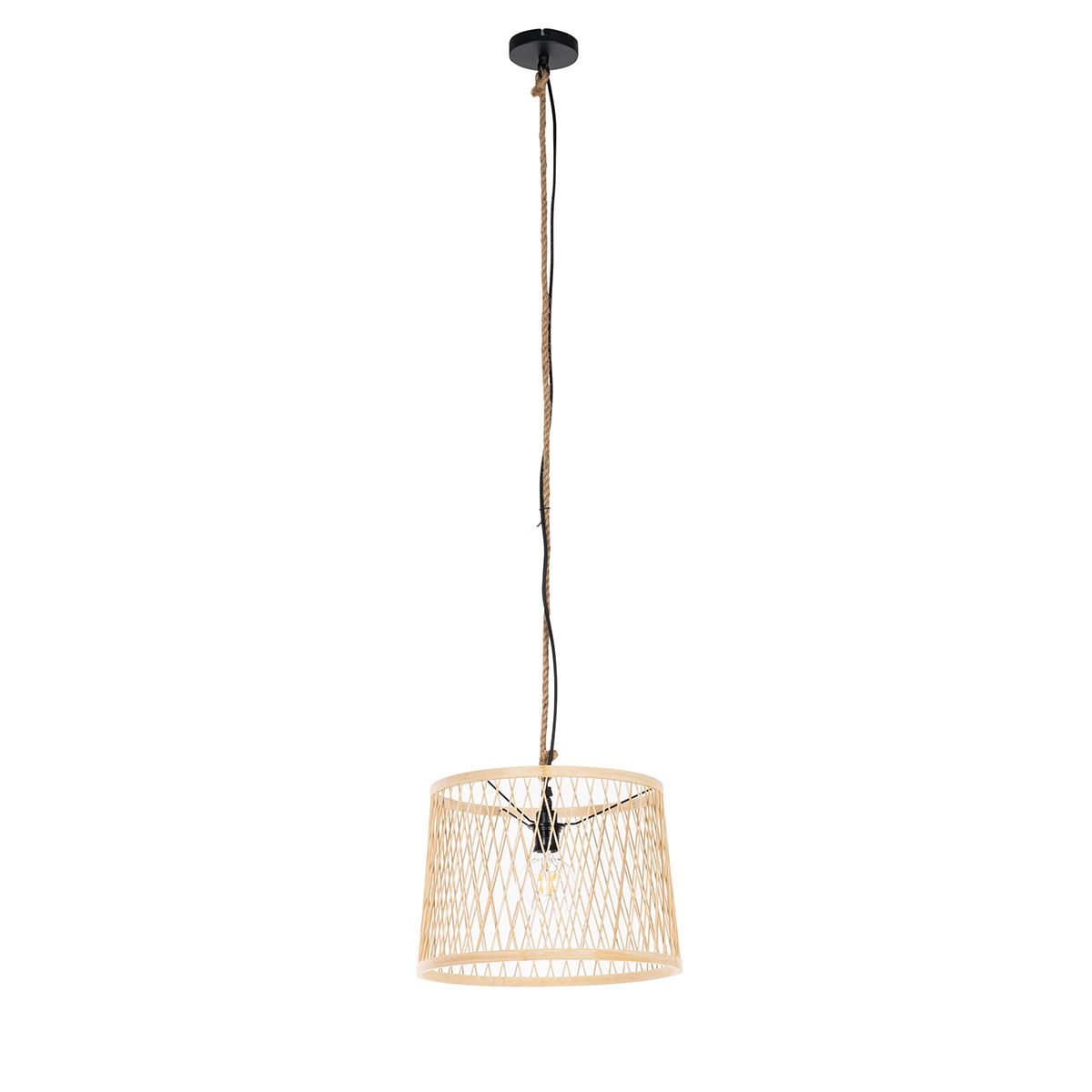 Landelijke buiten hanglamp rotan 40 cm - Calamus