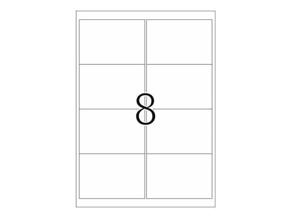 HERMA Spesial - Papir - matt - flyttbar selvklebende - hvit - 99,1 x 67,7 mm 800 etikett(er) (100 ark x 8) adresseetiketter