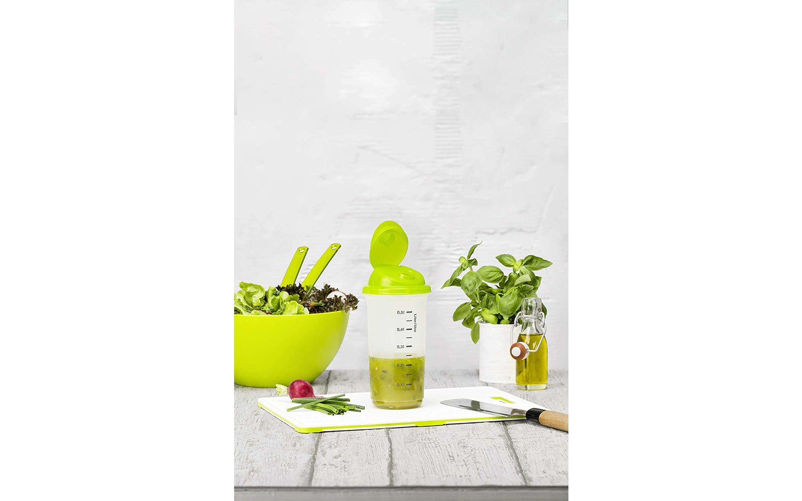 Rotho Shaker Rondo Mixbecher 0,5 Liter limetten