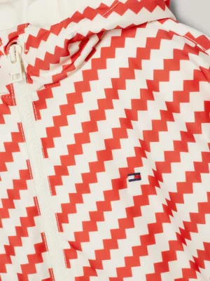 Jaqueta corta-vento Hilfiger Monotype Recycled Jagged Stripe