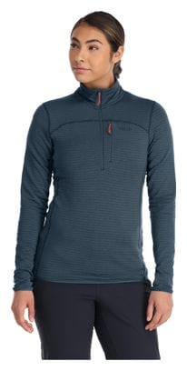 Pull Polaire Demi-Zip Femme Rab Ascendor Light Bleu