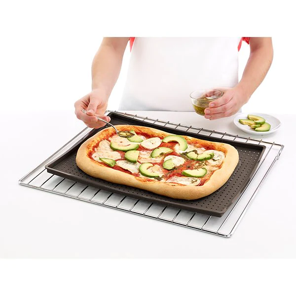 Plaque à pizza perforée en silicone Lékué