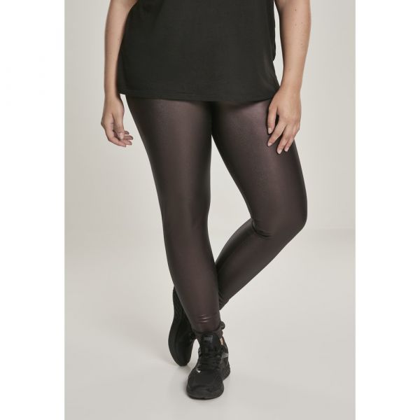 Urban Classics Leggings Faux Leather Wait Big Vermelho 5XL Mulher