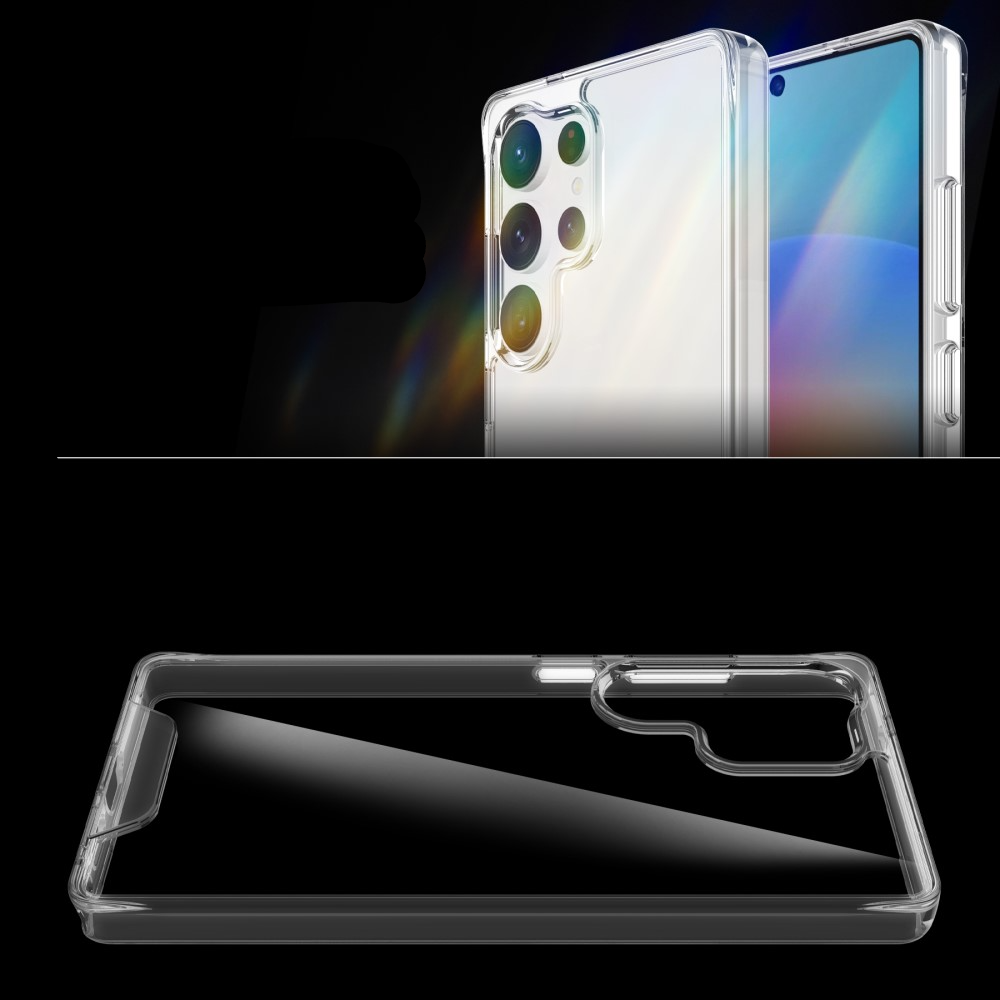 Samsung Galaxy S25 Ultra Hybrid Hardcase Hülle TPU Bumper   Kunststoff Rückseite - Transparent