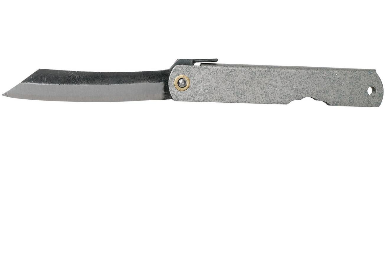 Higonokami zakmes 7,3 cm HIGOC9B, Blue paper steel, Grey Steel