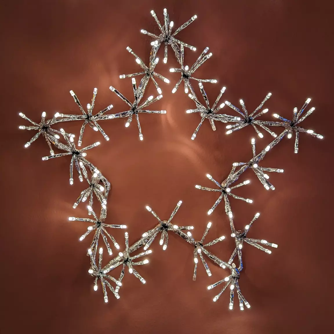 Etoile lumineuse 160 LED (H48 cm) Branches en étoile Blanc chaud
