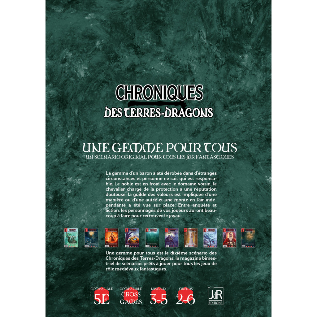 Chroniques Des Terres Dragons - N° 9 Une Gemme Pour Tous
