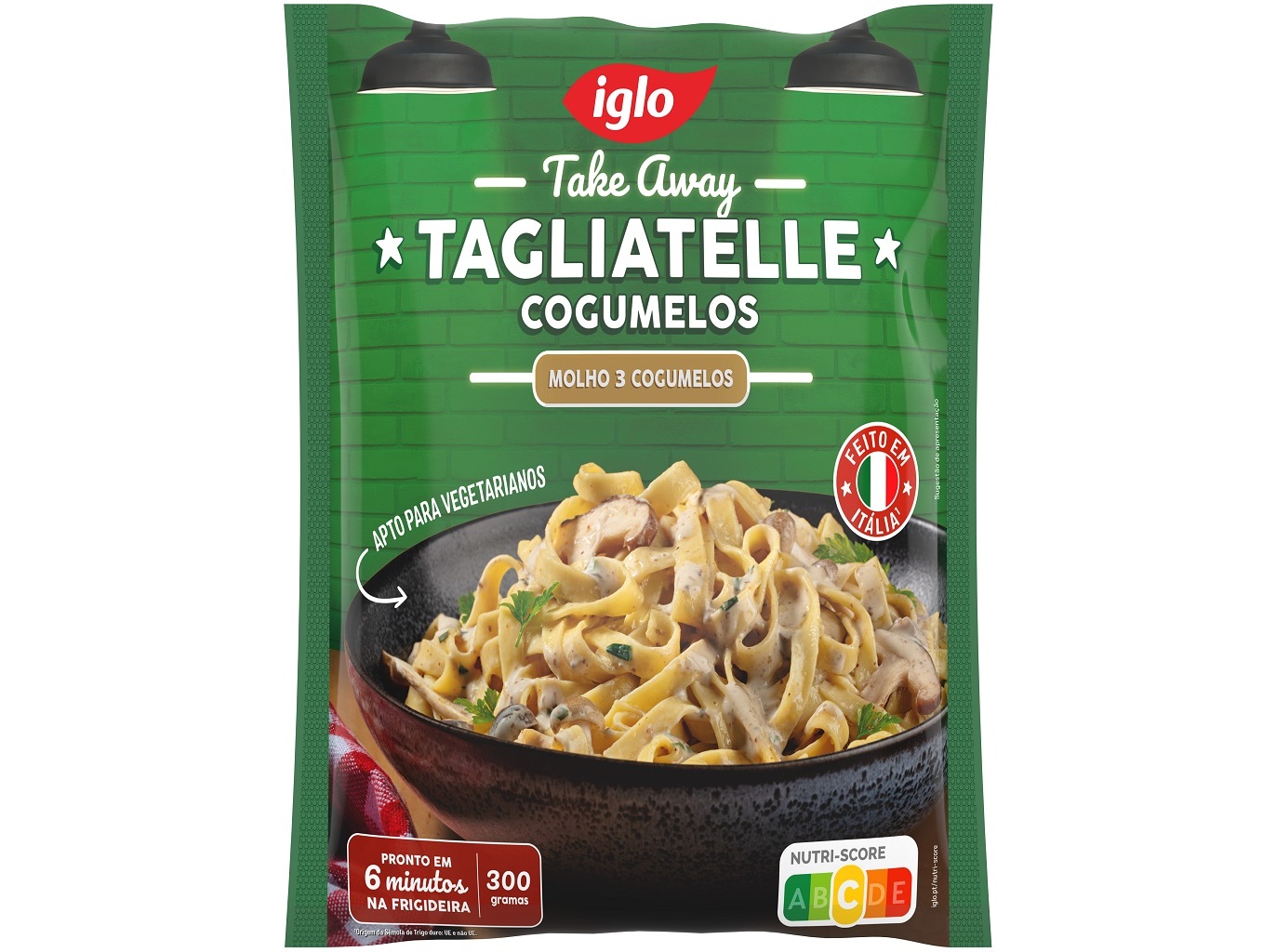 TAGLIATELLE IGLO COM COGUMELOS 300G