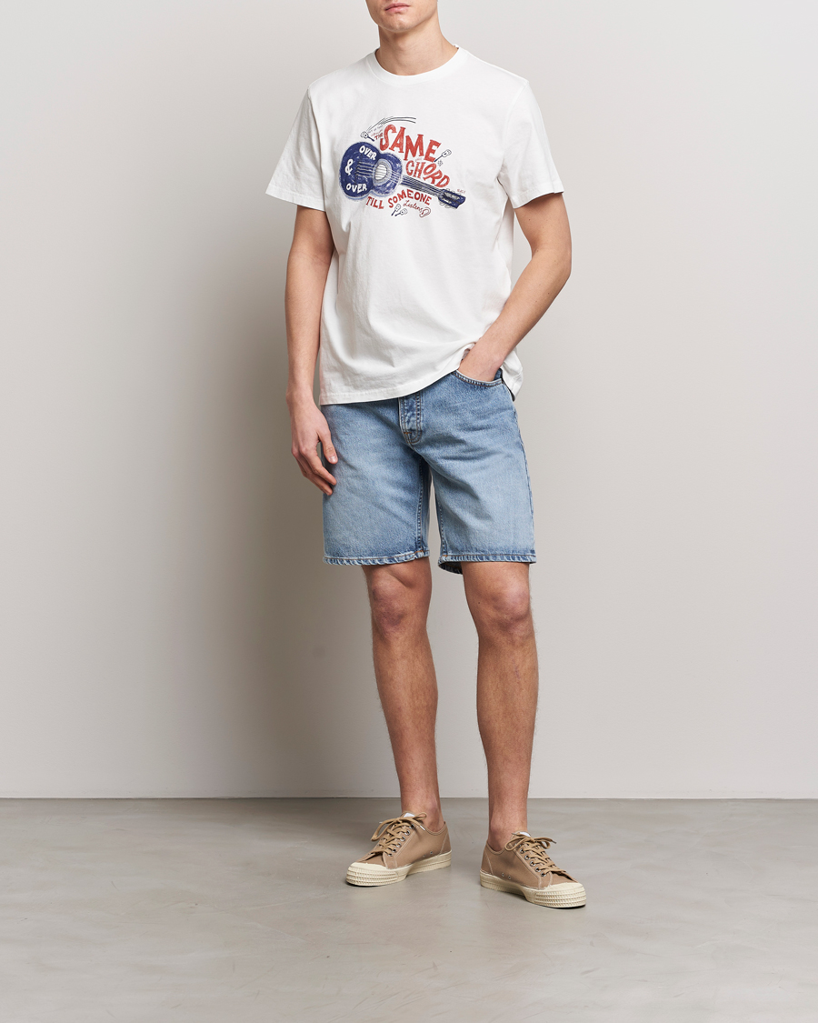 Nudie Jeans Seth Denim Shorts Sea Salt