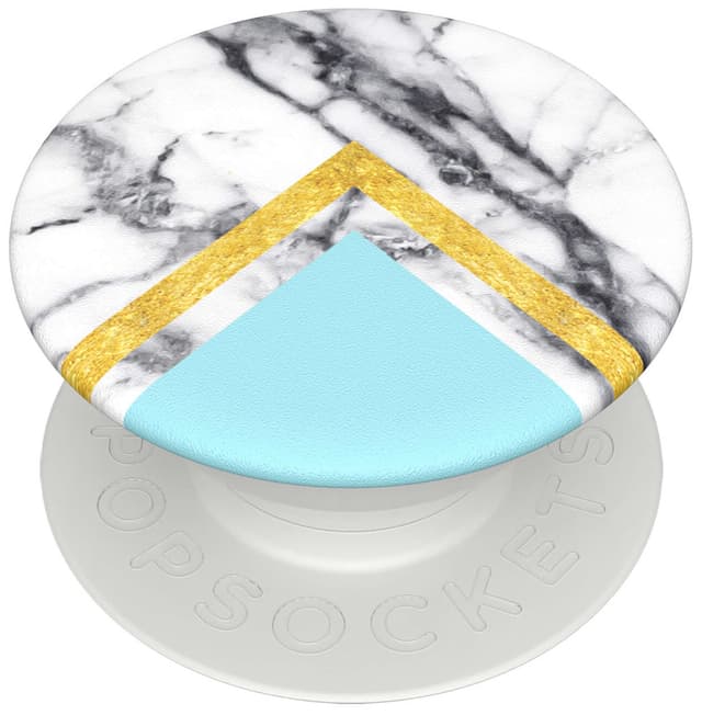 Popsockets PopMini 3-dobbelt greb til mobilenhed (white marble glam)