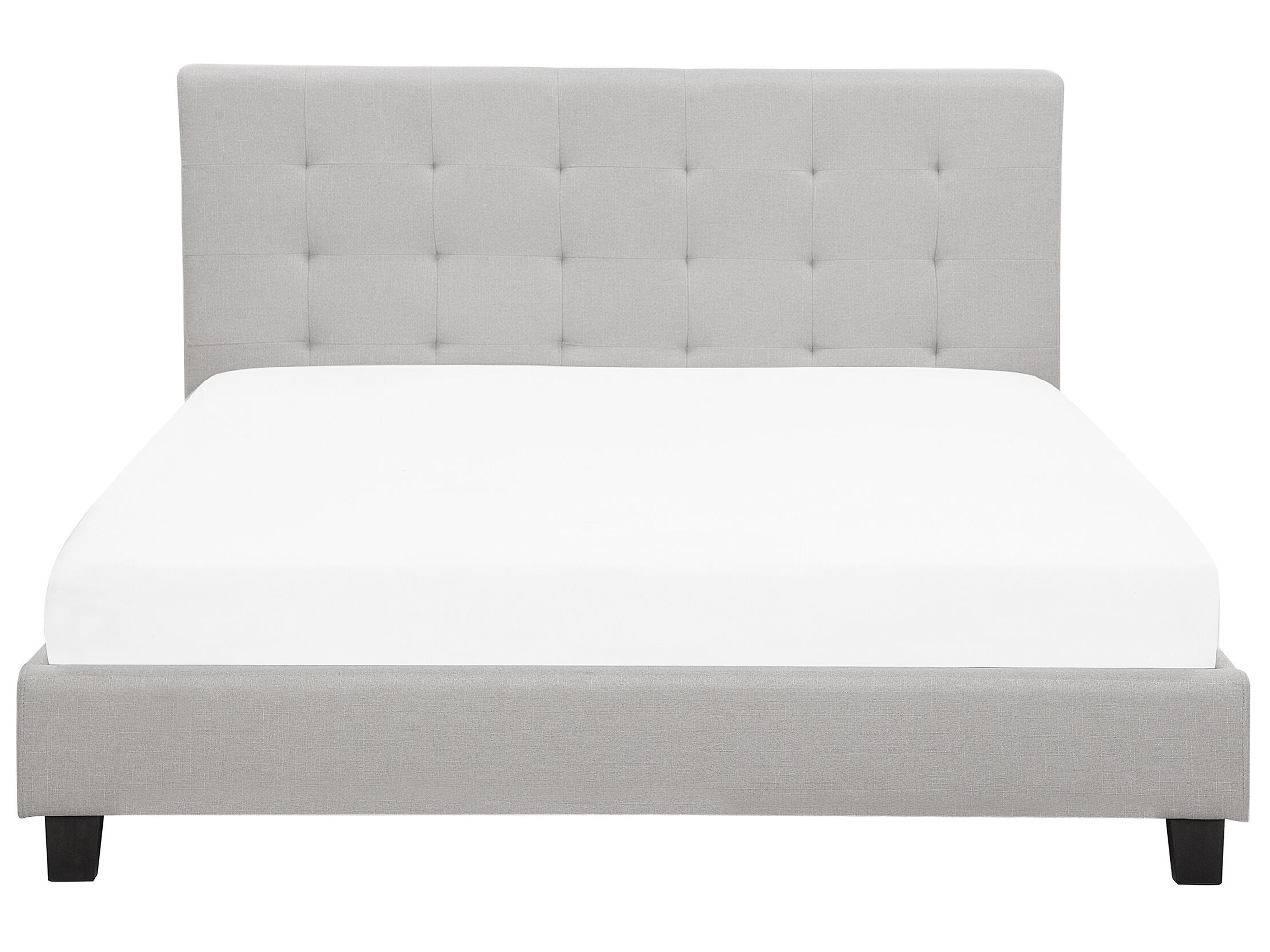 Bed Stof LA ROCHELLE 180 x 200 cm Lichtgrijs