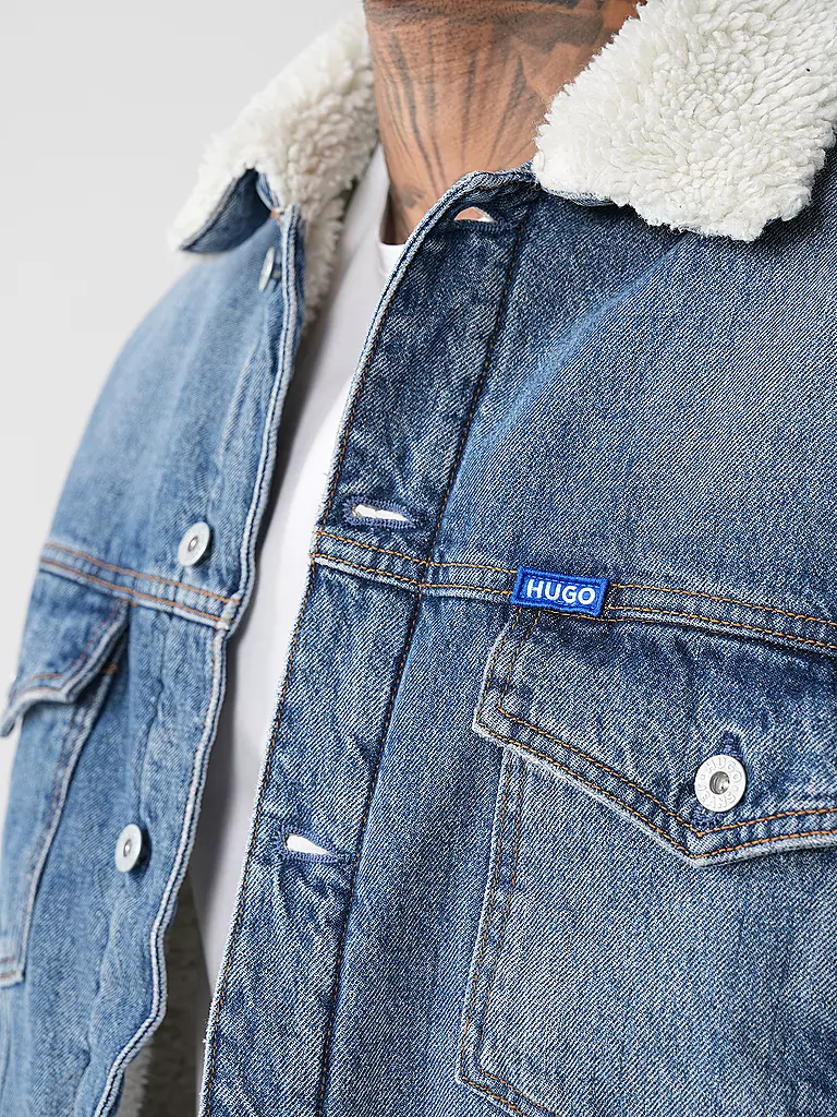 HUGO Jeansjacke DEX blau