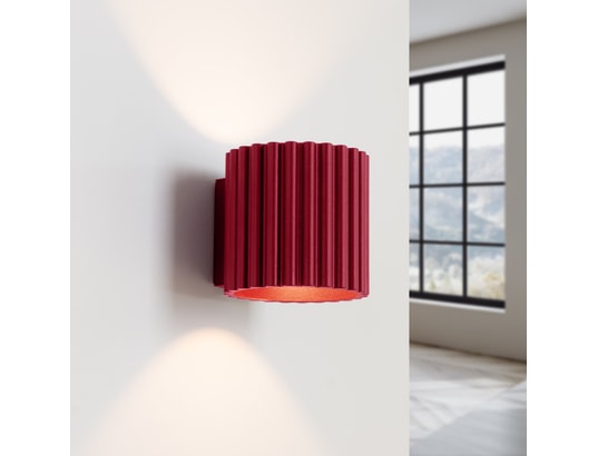 SOLLUX LIGHTING - Applique aura bordeaux g9
