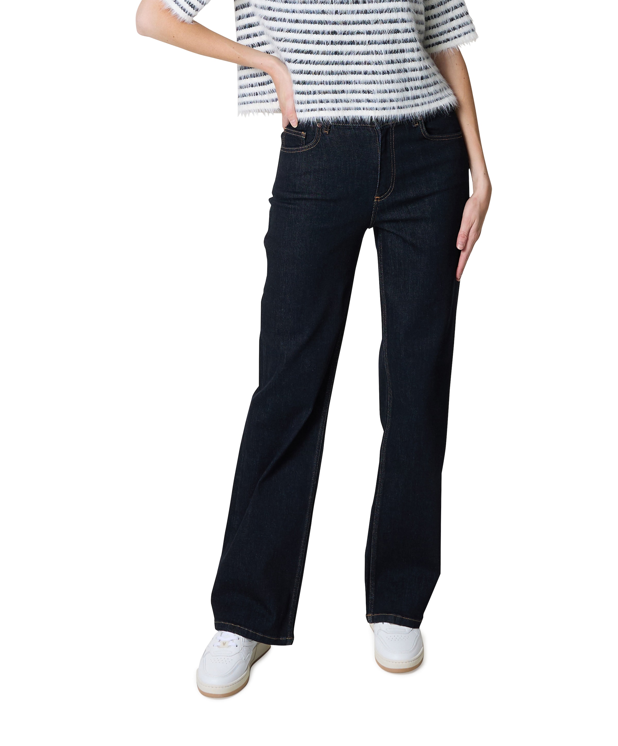 Enjoy Wide leg dames jeans blauw
