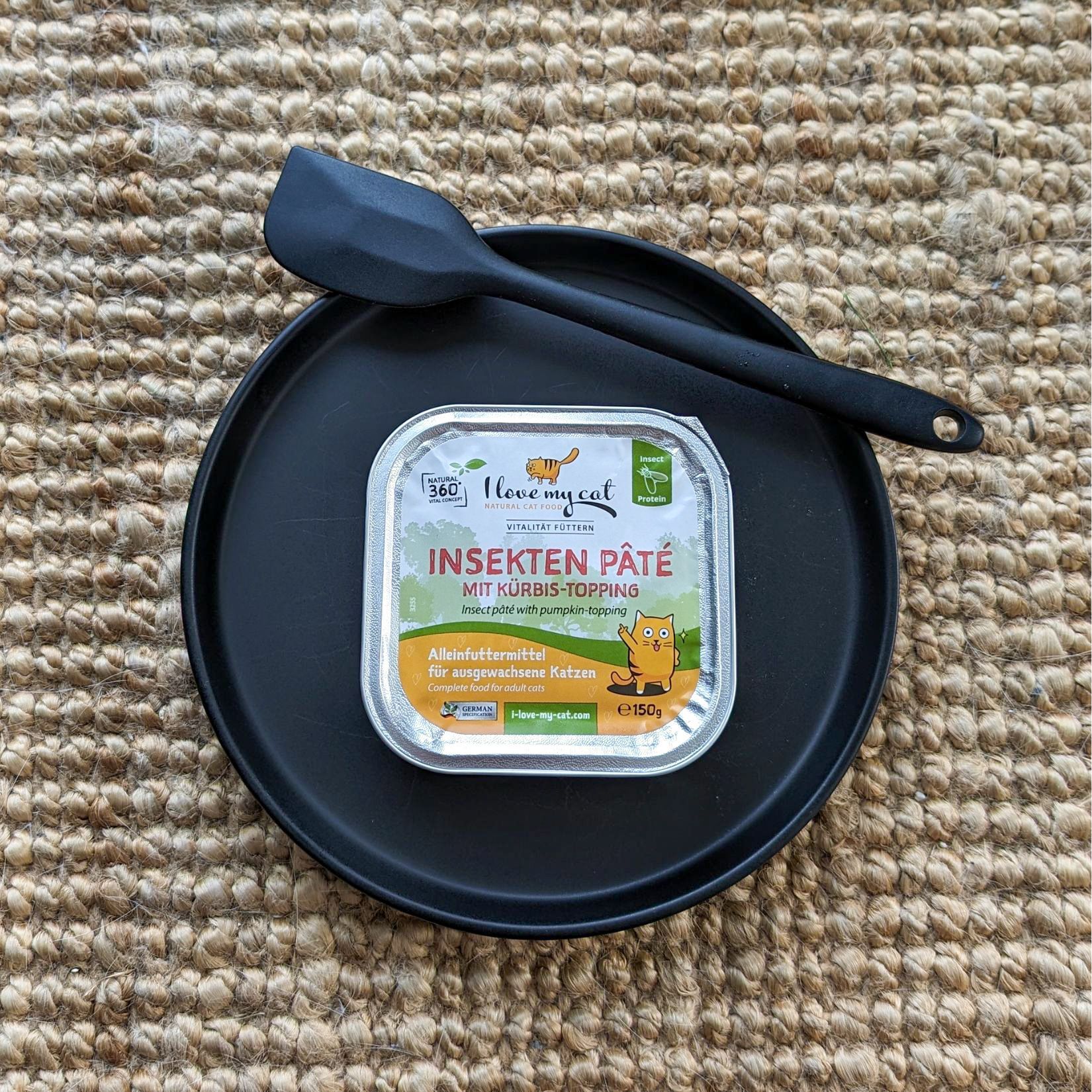 Insekten Pate mit Kürbis-topping I love my cat