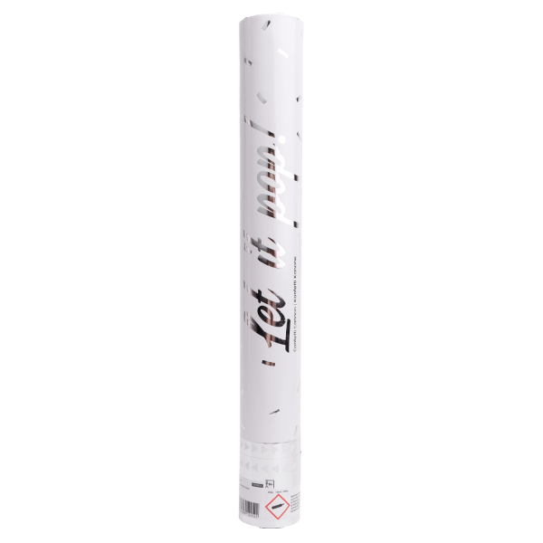 Zilveren Confetti Kanon Folie 40cm
