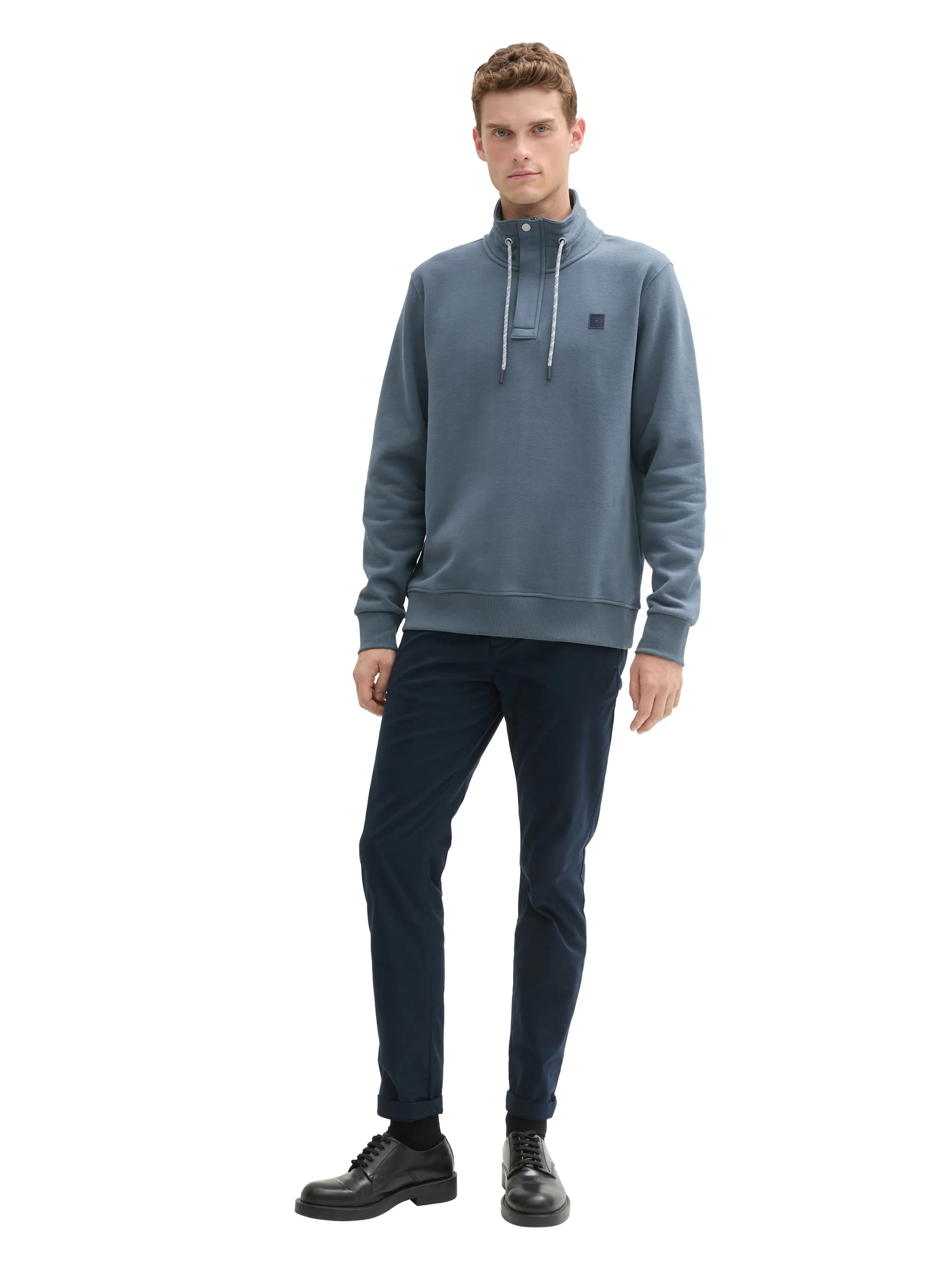Herren Sweatshirt mit Stehkragen