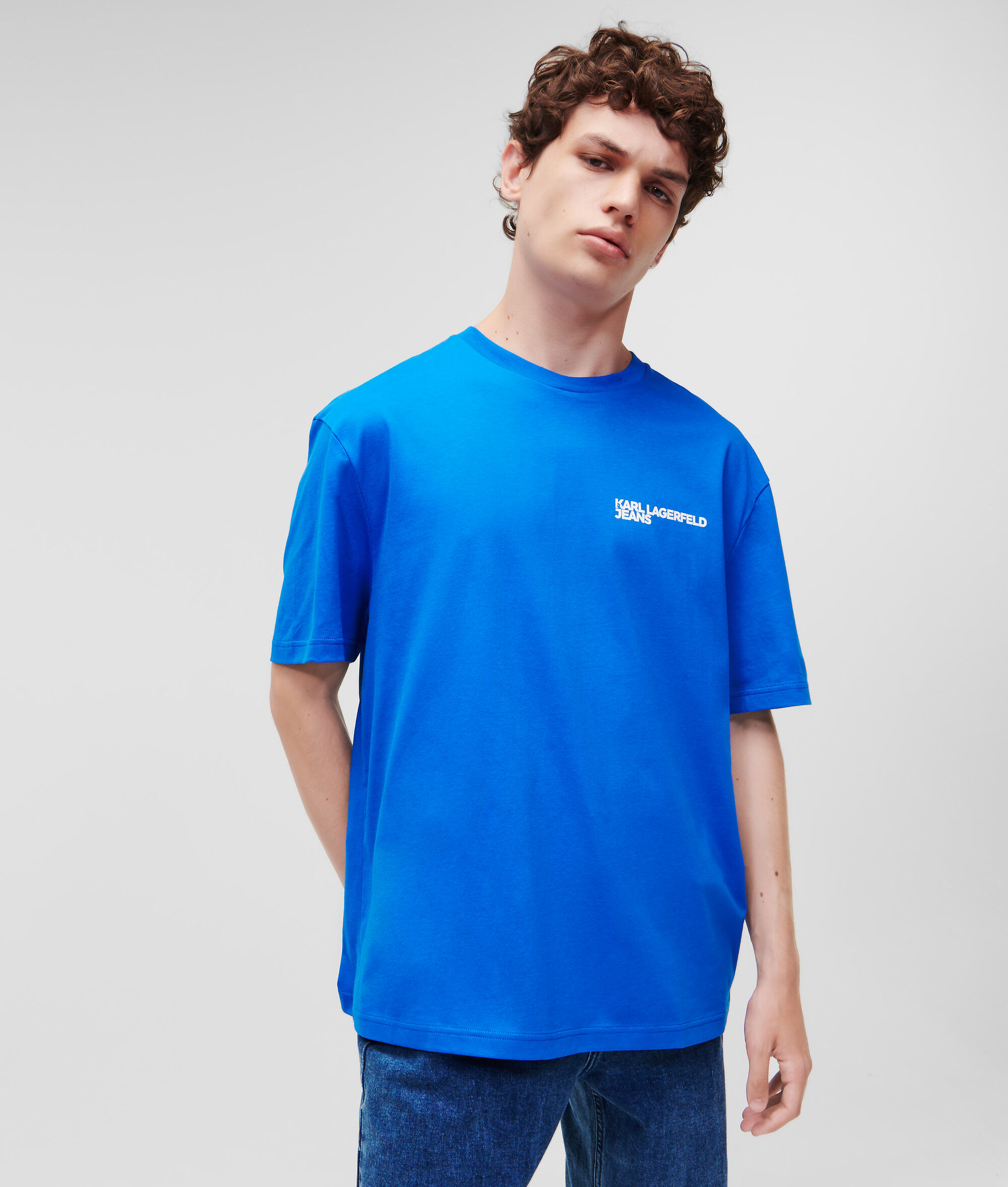 T-SHIRT UNI AVEC LOGO KLJ