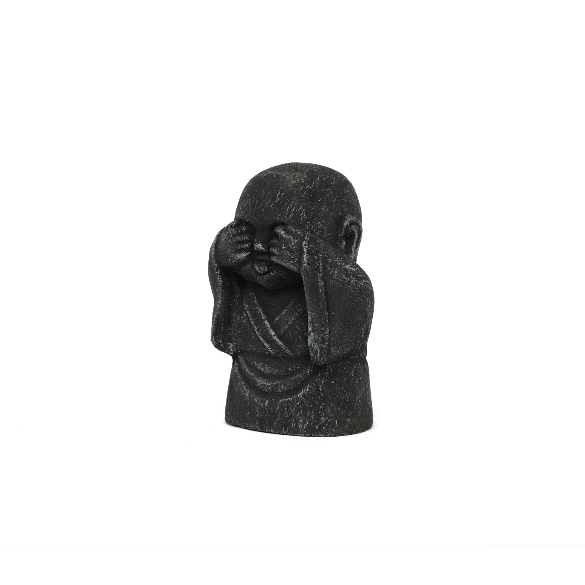 Zementfigur 'Fat Jizo - nichts sehen', H 17 cm, B 12 cm, T 8 cm günstig bestellen